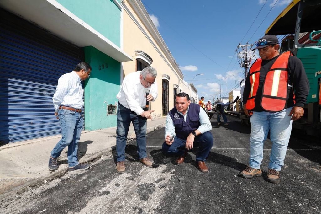 Repavimentan la 62, una de las entradas al centro de&nbsp;Mérida