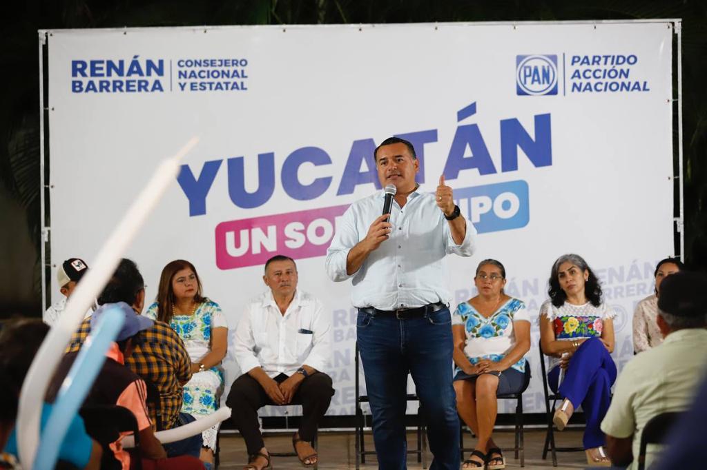 Renán Barrera llama a la unidad a panistas de&nbsp;Yaxcabá