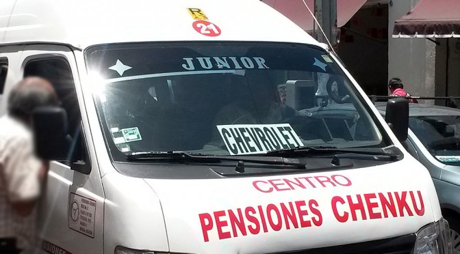 La ruta Chenkú-Centro no tendrá cambios. Seguirán entrando las&nbsp;combis