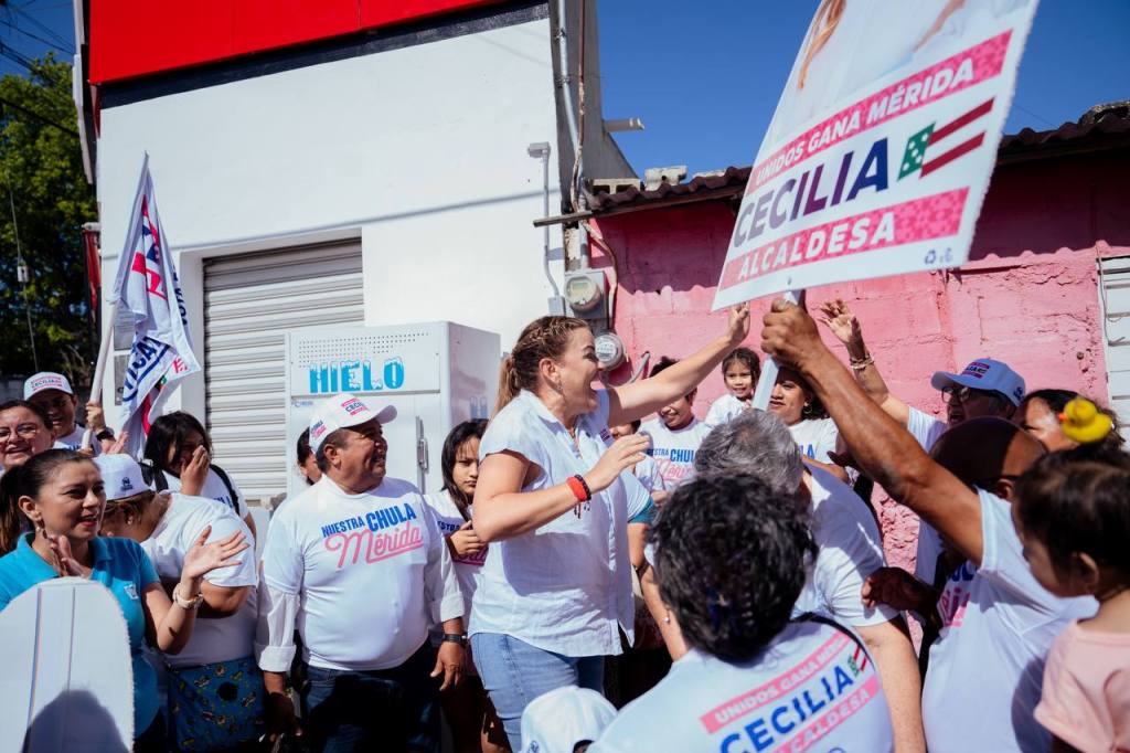 El segundo día de campaña de Cecilia Patrón fue en Cinco&nbsp;Colonias