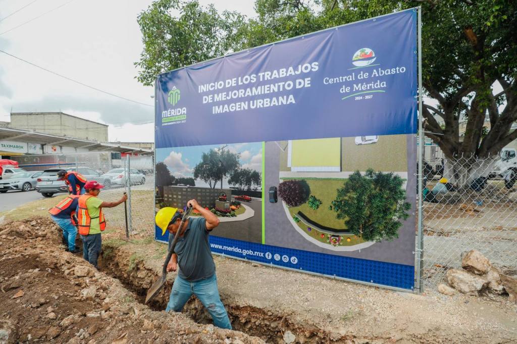 Inician trabajos de mejora en la Central de Abastos de Mérida; Cecilia Patrón supervisa la&nbsp;obra