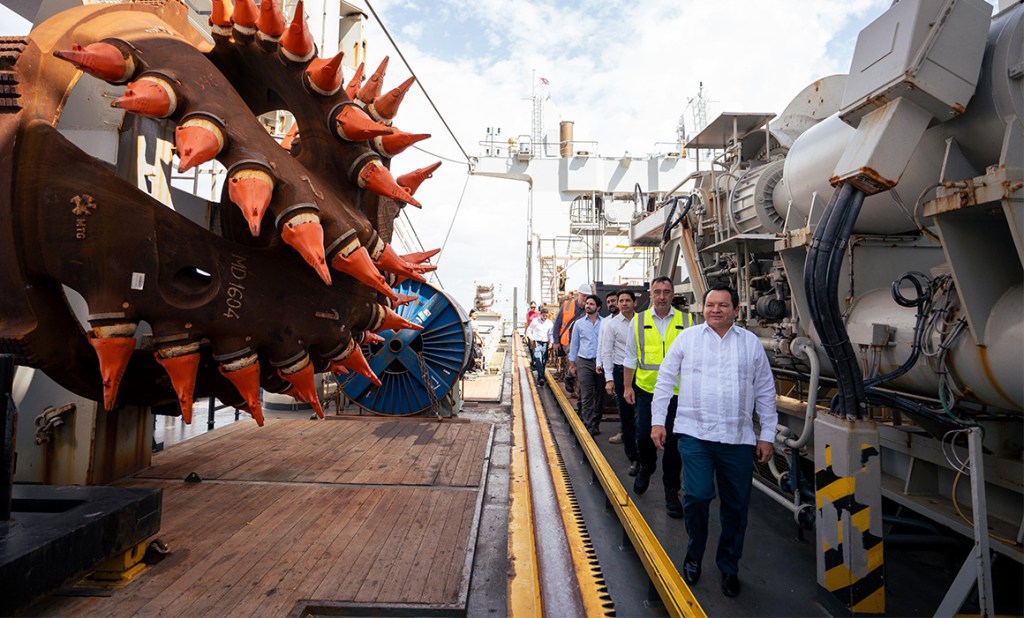 El dragado del canal de navegación de Progreso estará listo para agosto de&nbsp;2026