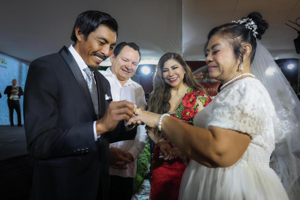 Se casan 565 parejas durante las Bodas del Renacimiento Maya&nbsp;2025