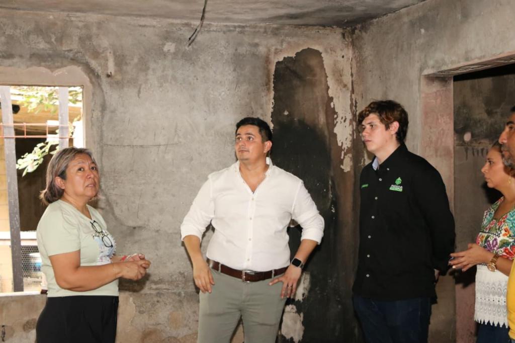 Mérida reafirma su espíritu solidario con el apoyo a familia afectada por incendio en&nbsp;Xcanatún